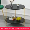 Mesa de centro de luxo leve simples para apartamento pequeno mesa multifuncional mesa de centro de dois andares para sala de estar mesa criativa para sofá e cabeceira