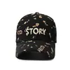 Gorra de Béisbol Bordada con Letras de Nuevo Estilo Primavera y Otoño, Gorra con Visera Estampada Completa Personalizada y Moderna para Hombres y Mujeres, Sombrero de Sol para Deportes al Aire Libre