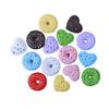 Carcasa de gel crema para teléfono móvil, accesorios de resina hechos a mano para la cabeza, dibujos animados, amor, color, aguja, donut, comida, juego