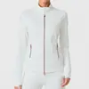 Nuevo Top Deportivo Caijue para Mujer, Otoño e Invierno, Manga Larga, Ajustado, Cuello Alto, Doble Cremallera, Chaqueta para Fitness al Aire Libre, Yoga para Mujer