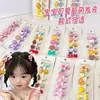 Presilha de Cabelo Cartoon Fofa Estilo Coreano para Meninas, Bebês, Presilhas para Suor, Não Danifica, Presilhas para Pelugem, Presilhas Totalmente Envoltas em Tecido, Acessórios de Cabelo