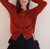 Cárdigan de Punto de Moda para Mujer de Principios de Otoño, Estilo Suave y Delicado, Diseño Único, Suéter Básico Versátil