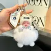 Nuevo Llavero de Muñeca de Peluche para Dormir Colgante de Bola de Pelo Colgante de Muñeca Linda Accesorios para Bolso de Regalo para Parejas para Mujeres