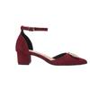 Sandalias de Verano para Mujer con Punta y Hebilla Moda Versátiles Gamuza Glamurosas para Fiesta Calzado Exterior Sandalias de Tacón Alto