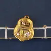 Novo pingente de chaveiro cabaça de latão estilo chinês com borla, chaveiro de carro trançado, acessório de amuleto auspicioso e seguro