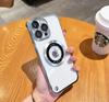 Adecuado para Funda de Teléfono Electroplateada sin Marco para iPhone 17, Cubierta Protectora Magnética a Prueba de Fugas para Apple 16 Pro Max, Funda Protectora Anticaídas para iPhone 15