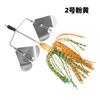 21G jig de dupla pá husky micro superfície de água trator cabeça de chumbo peixe Luya lantejou isca artificial isca de robalo pesca