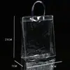 Bolsas Tote de PVC em Estoque Atacado, Sacolas Plásticas com Fecho de Pressão Personalizadas, Sacos para Embalagem de Cosméticos, Sacolas Transparentes para Presente