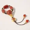 Set de conectores universales de ágata roja con cuentas de semillas de maracuyá, cuentas decorativas de estrella y luna, cuentas budistas, collar, pulsera, accesorios para manualidades