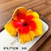 En Stock Imitación Acetato Modelo Nuevo Aproximadamente 10 cm Flor de Hibisco Artificial Pinza para el Cabello para Viajes a la Costa y Vacaciones Pinza Creativa de Flor para el Pelo DIY
