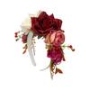 Simulação transfronteiriça rosa faixa de cabelo Mori festa de casamento noiva dama de honra faixa de cabeça super fada coroa de cabelo atacado
