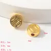Cuentas Espaciadoras Chapadas en Oro Estilo Antiguo Mini Flor de Rosa Estrella de Cinco Puntas Cuentas para Pulsera Collar de Joyería Hecho a Mano DIY Cuentas Sueltas