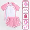 Trajes de baño para niñas, verano 2024, nuevos trajes de baño divididos para niñas, equipo de natación profesional de verano.