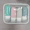 Garrafas de Armazenamento Atacado Mais Vendidas Transfronteiriças Conjunto de Viagem Shampoo Cosméticos Garrafas Dosadoras de Loção Garrafas Dosadoras de Silicone