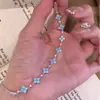 Nova Pulseira Trevo de Quatro Folhas Desejo de Estrela Luz Luminosa Luxo de Nicho Ins Alto Padrão Presente de Dia dos Namorados Aniversário para Namorada