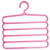Estante para pantalones de cinco capas engrosado estante para pantalones multifuncional estante para pantalones de múltiples capas estante de almacenamiento mágico sin costuras para armario clip para pantalones