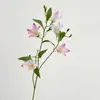 Eustoma roxo azul com energia, flor de sino, folha de vento, flor de Platycodon grandiflorum de alta qualidade, arranjo de flores decorativo, porta-flores