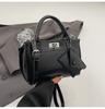 Bolso de Mano Retro de Moda Platino para Mujer 2025 Verano Nuevo Lujo Accesible Bolso de Hombro de Gran Capacidad Bolso Cruzado para Viajeros