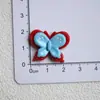 Serie Roja y Azul de Resina Chica Cereza Pasador DIY Joyería Materiales Hechos a Mano Venta al por Mayor Caja de Almacenamiento Parche para Agujero de Zapato