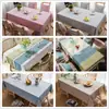 Em Estoque 50 Tipos de Toalhas de Mesa Xadrez Listrado, Caminhos de Mesa, Almofadas Decorativas, Capas de Sofá, Tecido Bordado Estilo Americano, Jogos Americanos, Tecido para Roupas Venda por Atacado