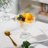 Copa de Helado Harmony House con Base de Pie, Bol de Postre de Vidrio, Taza de Vidrio para Helado, Pudín de Frutas con Yogur Estilo Ins