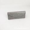 Caixa de óculos dobrável preta triangular, caixa criativa de óculos de sol, envelope fashion, caixa de óculos de sol para impressão de logotipo, atacado