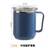 Taza de Acero Inoxidable, Aspecto de Alta Calidad, Elegante Vaso de Agua para Oficinistas y Estudiantes, Lujo Ligero, Juego de Tazas de Café de Gama Alta, Vaso con Popote