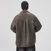 Chaqueta de Piel Sintética con Cuello de Solapa para Hombre, Tendencia Juvenil de Otoño, Estilo Biker Callejero, Chaqueta Casual Holgada Fresca y Versátil
