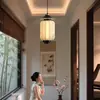 Lustre pequeno estético da Dinastia Song para novos corredores e passagens, lustre de estilo chinês novo Song para mesa de jantar, escritório e sala de chá