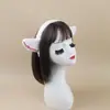 Diadema de Orejas de Cordero de Peluche con Cabeza de Animal para Lavarse la Cara y Maquillaje, Diadema, Tocado al por Mayor, Tocado con Forma de Animal para Halloween