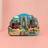 Imanes para Refrigerador de Suzhou Ciudad de Madera Atracciones Culturales y Creativas Regalos Personalizados de Viaje Souvenirs de Reunión Anual Decoraciones para Refrigerador