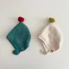 Gorro de Invierno Yipan para Bebé, Lindo Gorro de Punto con Pompón para Niños y Niñas, Gorro Cálido de Lana con Protección para Orejas de Bebé