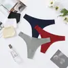 Ropa interior de mujer de comercio exterior sexy transparente seda hielo cintura baja sin costuras bragas de mujer tanga