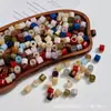 Cuentas de Barril Cilíndrico de Agujero Grande Cuentas de Resina Cuentas Sueltas Pulseras Hechas a Mano para DIY Hebilla de Cuerda Hebillas para Ropa y Zapatos Cuentas para Correa de Hombro