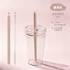 2026 Novo Copo de Palito Tritan Camada Única Transfronteiriço 450ml Copo para Chá de Leite Copo de Café Copo de Palito Doce Multicor