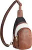 Bolso de Hombro de Cuero para Mujer Bolso Cruzado Bolso de Cintura Moda Casual Versátil Bolso de Pecho para Mujer Bolso Lion Ling