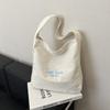 Bolsa de Tela Versátil Coreana para Mujer 2025 Nueva Casual con Letras Gran Capacidad Bolso de Hombro Cruzado Bolso Tote Bolso Simple para Mujer