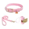 Widone Conjunto de Coleira e Guia para Cachorro Coleira para Cachorro Arnês para Animal de Estimação Arnês para Cachorro Estilo Colete Corda de Tração Guia para Cachorro