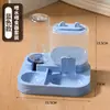 Nuevo Modelo de Comedero para Gatos con Dispensador Automático de Agua y Comida, Bebedero Integrado y Diseño Protector del Cuello para que las Mascotas Beban Agua y Coman Gatos