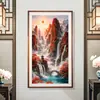 [Tela de Algodón Importada] Mona Lisa Punto de Cruz Real Versión Vertical, Buena Suerte y Prosperidad, Diseño Sencillo y Propicio para Sala de Estar, Bordado Hecho a Mano