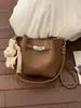 Diseño de Color Sólido Simple y Único, Bolso Cubo de Gran Capacidad, Nuevo Estilo de Alta Gama, Bolso Dulce y Elegante, Bolso de Moda para Madre e Hija