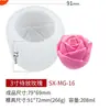 Para poner vela de fragancia de rosa tridimensional molde de silicona decoración de pastel de mousse molde de silicona