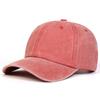 2024 nueva gorra de béisbol americana lavada de placa ligera para hombre y mujer gorra de copa blanda vieja suministro de fabricantes