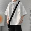 Camiseta de verano de alta calidad, nueva, estilo Hong Kong, talla grande, estilo coreano