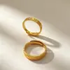 Anillo de Hielo Triturado para Mujer, Anillo Sencillo de Alta Gama Que No Se Desvanece Fácilmente, Anillo de Moda Ins de Nicho, Anillos de Pareja al por Mayor