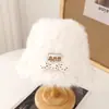 Chapéu de Pescador Feminino Outono e Inverno Novo Estilo Desenho Animado Ragdoll Moda Rosto Exposto Pequeno Chapéu de Bacia Recheado Chapéu Quente à Prova de Frio