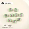 Acessórios Pequenos Quadrados de Acrílico Estampados com Contas DIY Bolsas Feitas à Mão Pingentes para Bolsa Corrente de Celular Acessórios de Joia para Chave Contas Soltas