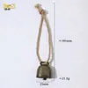 Cuerda de Cáñamo de Venta Caliente Transfronteriza Campanas Adornos para Árbol de Navidad Metal Retro Sonido Fuerte y Claro Campanas de Hierro Accesorios