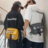 Bolsa de Ombro Esportiva de Rua Estilo Hong Kong Transfronteiriça Masculina Personalizada Casual Pequena Quadrada Versátil Bolsa para Celular de Estudante Bolsa Transversal Feminina