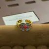Nuevo Anillo Abierto de Esmalte con Patrón de Nube Estilo Chino, Estilo Corte Vintage, Nicho de Lujo Ligero, Sensación de Alta Gama, Anillo Apilable para Mujeres